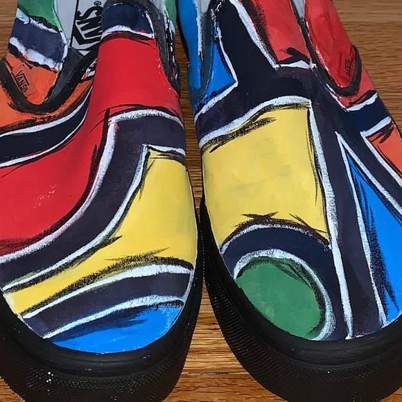 VANS Painted Slip On. Men’s 9.5 / Women’s 11